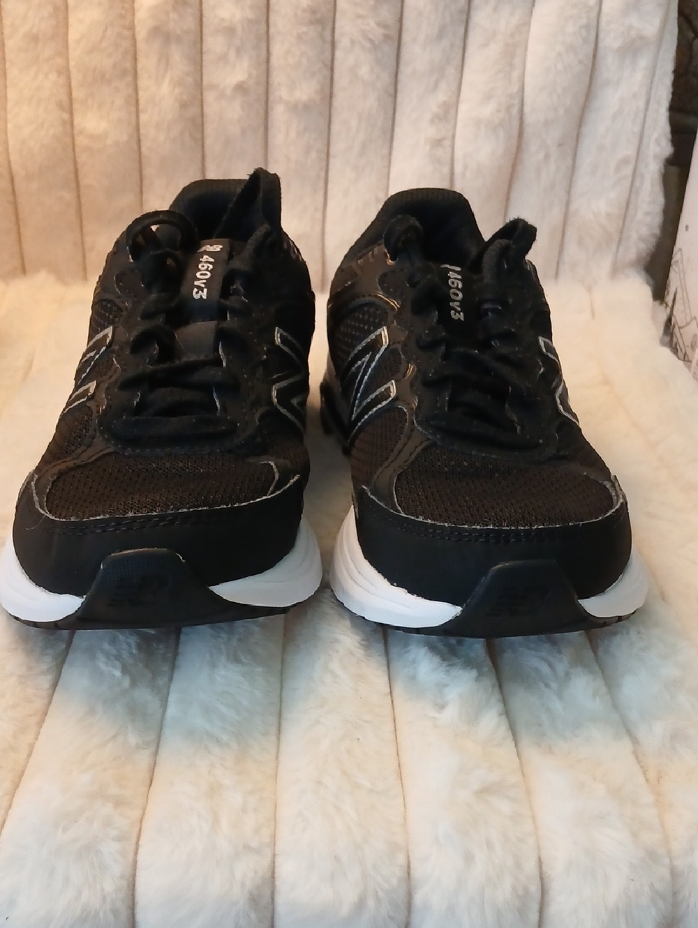 New Balance Black and White Athletic Sneakers Unisex